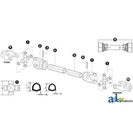 A & I Products Inner Tube 59" x1.7" x1.7" A-BP125091500